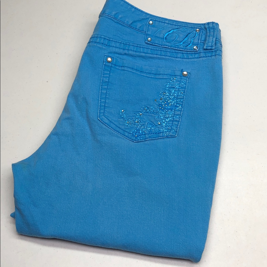 Like New Code Bleu Marielle Capri Jeans 16/33x19